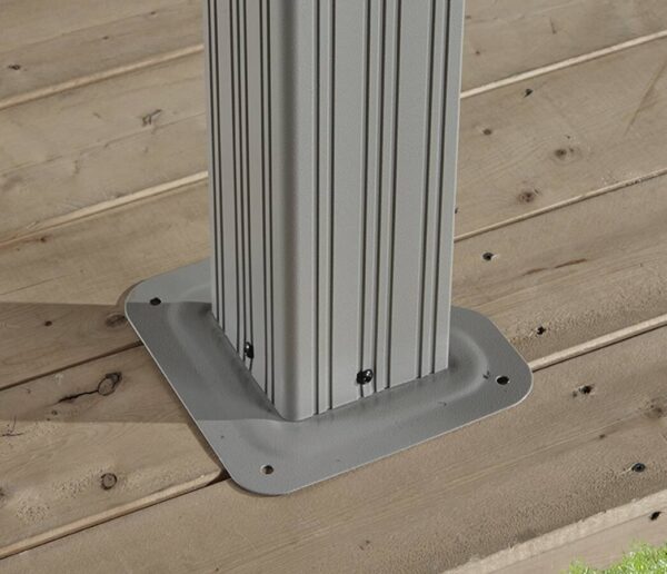 Sojag Pavillon Messina champagner Metall B/H/L: ca. 483x307x363 cm Sojag Pavillon Messina champagner Metall B/H/L: ca. 483x307x363 cm – Bild 2