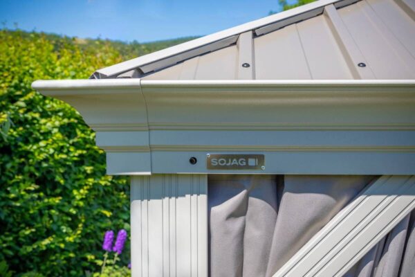 Sojag Pavillon Messina champagner Metall B/H/L: ca. 483x307x363 cm Sojag Pavillon Messina champagner Metall B/H/L: ca. 483x307x363 cm – Bild 3
