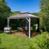 Sojag Pavillon Messina champagner Metall B/H/L: ca. 483x307x363 cm Sojag Pavillon Messina champagner Metall B/H/L: ca. 483x307x363 cm – Bild 4