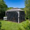 Sojag Pavillon Messina champagner Metall B/H/L: ca. 483x307x363 cm Sojag Pavillon Messina champagner Metall B/H/L: ca. 483x307x363 cm – Bild 5