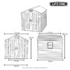 Lifetime Gartenhaus Fox Lichtgrau B/H/L: ca. 215x227x213 cm – Bild 2