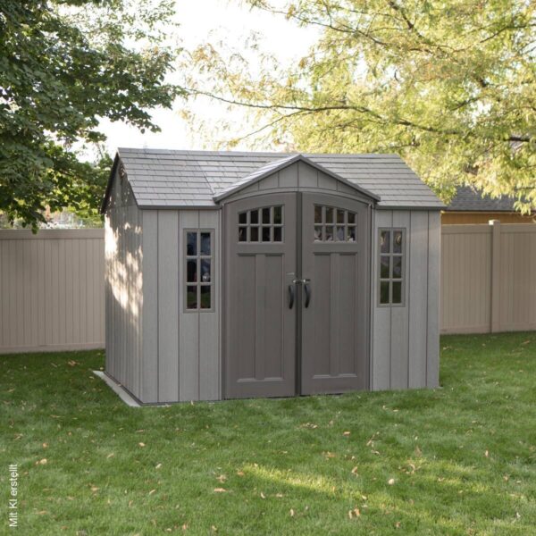 Lifetime Gartenhaus Saturn dunkelgrau B/H/L: ca. 305x244x244 cm – Bild 4