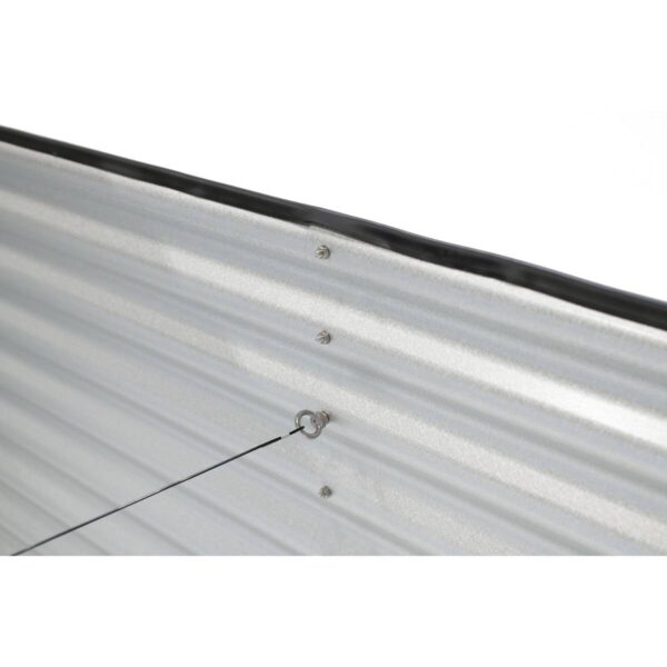 Westmann Hochbeet Oval silber Metall B/H/L: ca. 80x82x240 cm Westmann Hochbeet Oval silber Metall B/H/L: ca. 80x82x240 cm – Bild 3