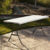 Lifetime Falt-Tisch weiß Kunststoff B/H/L: ca. 76x74x182 cm – Bild 3