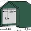 ShelterLogic Foliengerätehaus B/H/L: ca. 180x180x180 cm – Bild 2