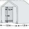 ShelterLogic Gewächshaus 3,24qm B/H/L: ca. 180x180x180 cm – Bild 2