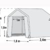 ShelterLogic Gewächshaus 4,32qm B/H/L: ca. 180x200x240 cm – Bild 3
