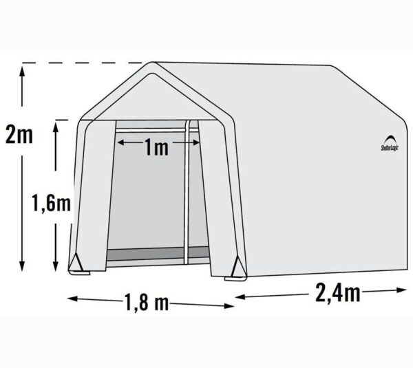 ShelterLogic Gewächshaus 4,32qm B/H/L: ca. 180x200x240 cm – Bild 3
