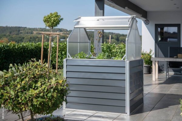 Westmann Hochbeet Store & Grow anthrazit Metall B/H/L: ca. 120x169x120 cm – Bild 4