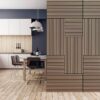 Wand- und Akustikpaneel braun L/B/H: ca. 104x52x1 cm pro Stück – Bild 3