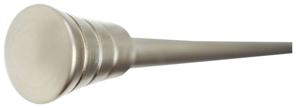 Gardinenstange Edelstahloptik Metall L: ca. 210 cm ausziehbar von ca. 120 bis 210 cm 1.0 Läufe – Bild 4