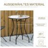 Outsunny Gartentisch bunt Keramik H/D: ca. 71x60 cm – Bild 4