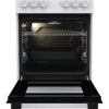 Gorenje Standherd 50cm mit Glaskeramikkochfeld GEC5A21WG weiß B/H/T: ca. 50x85x59 cm – Bild 3