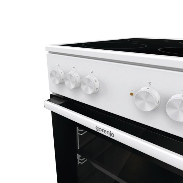 Gorenje Standherd 50cm mit Glaskeramikkochfeld GEC5A21WG weiß B/H/T: ca. 50x85x59 cm – Bild 5
