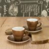 CreaTable Espressotassenset Golden Days gold Steinzeug 4 tlg. – Bild 2