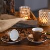 CreaTable Espressotassenset Golden Days gold Steinzeug 4 tlg. – Bild 3