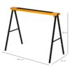 Sägebock rutschfest grün B/H/L: ca. 43x15x135 cm – Bild 2