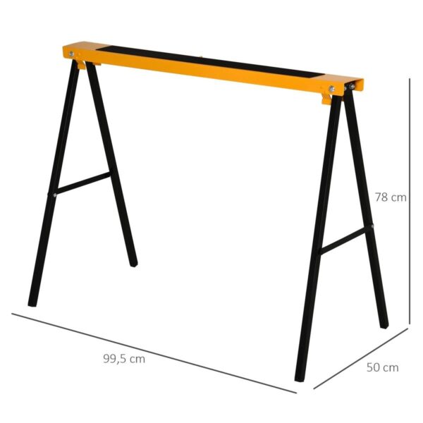 Sägebock rutschfest grün B/H/L: ca. 43x15x135 cm – Bild 2