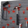 Werkzeuglochwand mit 54-teiliges Zubehör grau B/H/T: ca. 96x54x23 cm – Bild 4
