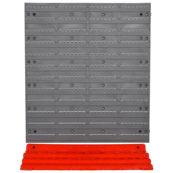 Werkzeuglochwand mit 54-teiliges Zubehör grau B/H/T: ca. 96x54x23 cm – Bild 5
