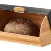 Zeller Brotkasten schwarz Bambus B/H/L: ca. 27x19x39 cm – Bild 2