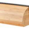 Zeller Brotkasten schwarz Bambus B/H/L: ca. 27x19x39 cm – Bild 3