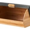 Zeller Brotkasten schwarz Bambus B/H/L: ca. 27x19x39 cm – Bild 4
