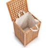 Zeller Wäschesammler natur Bambus B/H/L: ca. 40x58x40 cm – Bild 3