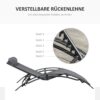 Outsunny Gartenliege grau Aluminium B/H/L: ca. 64x82x171 cm Outsunny Gartenliege grau Aluminium B/H/L: ca. 64x82x171 cm – Bild 5