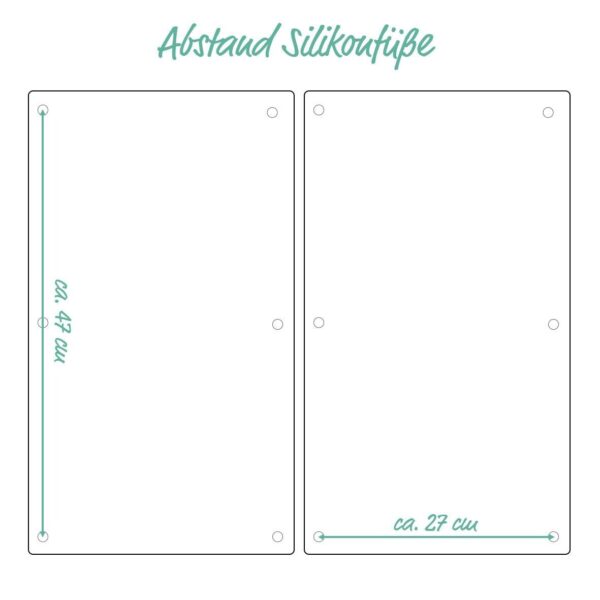 Zeller Herdabdeck-/Schneideplattenset Marmor Marmoroptik Glas B/H/L: ca. 30x0,8x52 cm – Bild 2