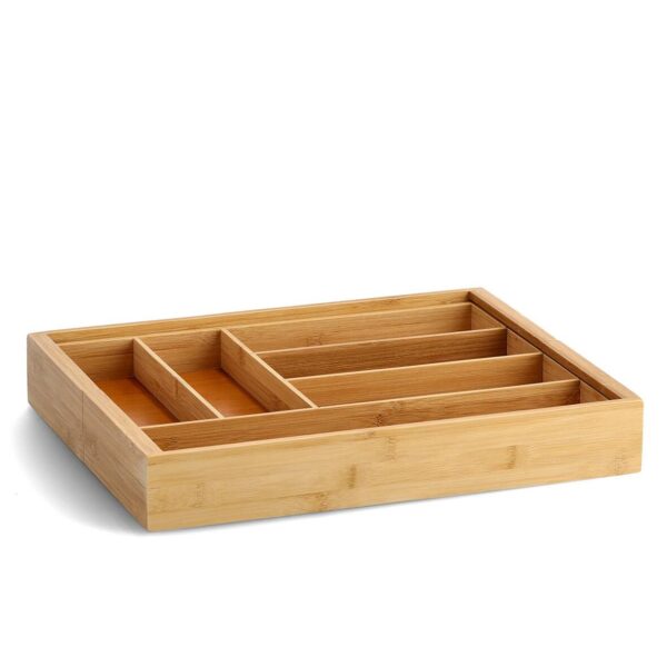 Zeller Besteckkasten ausziehbar natur Bambus B/H/L: ca. 35x6,5x43 cm Zeller Besteckkasten ausziehbar natur Bambus B/H/L: ca. 35x6,5x43 cm – Bild 2