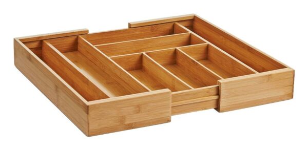 Zeller Besteckkasten ausziehbar natur Bambus B/H/L: ca. 35x6,5x43 cm Zeller Besteckkasten ausziehbar natur Bambus B/H/L: ca. 35x6,5x43 cm – Bild 4