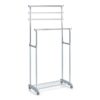 Zeller Rollkleiderständer Silbergrau Metall B/H/L: ca. 43x170x83 cm – Bild 2