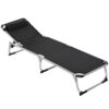 Outsunny Sonnenliege mit Kopfkissen schwarz Aluminium B/H/L: ca. 60x76x170 cm Outsunny Sonnenliege mit Kopfkissen schwarz Aluminium B/H/L: ca. 60x76x170 cm – Bild 5