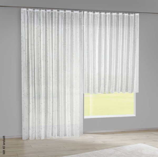 POCOline Fertigstore Laura weiß B/L: ca. 145x300 cm – Bild 5
