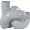Housenordic Kerzenleuchter grau Keramik B/H/L: ca. 11x13x11 cm – Bild 2