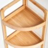 Eckregal natur Bambus B/H/T: ca. 29x85x29 cm – Bild 2