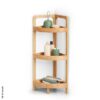 Eckregal natur Bambus B/H/T: ca. 29x85x29 cm – Bild 5