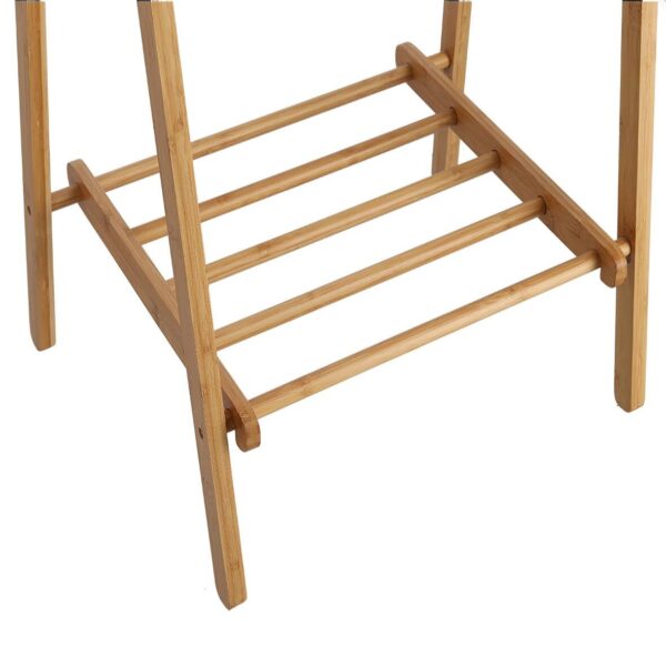 Zeller Garderobenständer natur Bambus B/H/T: ca. 74x159x46 cm – Bild 2