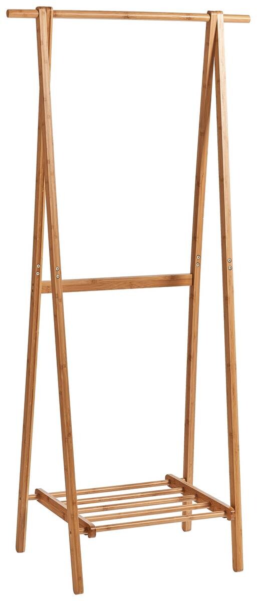 Zeller Garderobenständer natur Bambus B/H/T: ca. 74x159x46 cm – Bild 4