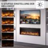 Balderia Elektrischer-Kamin Atlanta EF288B schwarz B/H/L: ca. 14,7x48x152,4 cm – Bild 3