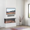 Balderia Elektrischer-Kamin EF408A Athena 44"" schwarz B/H/T: ca. 113x50x21 cm ca. 1500 W – Bild 5