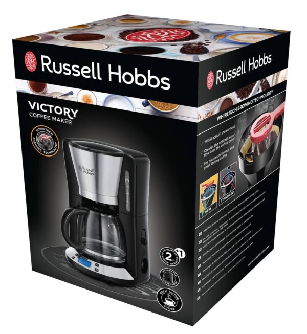 Russell Hobbs Kaffeeautomat 23618016002 schwarz Kunststoff Klarglas B/H/T: ca. 21,2x35,3x23,7 cm – Bild 2