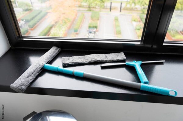 alpina Mikrofaser-Fensterreinigungsset anthrazit – Bild 4