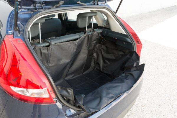 Hundedecke Auto Kofferraum schwarz Polyester B/H/L: ca. 104x33x155 cm Hundedecke Auto Kofferraum schwarz Polyester B/H/L: ca. 104x33x155 cm – Bild 2
