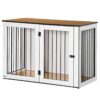 PawHut Hundekäfig weiß Spanplatte B/H/L: ca. 60x76x106 cm PawHut Hundekäfig weiß Spanplatte B/H/L: ca. 60x76x106 cm – Bild 3