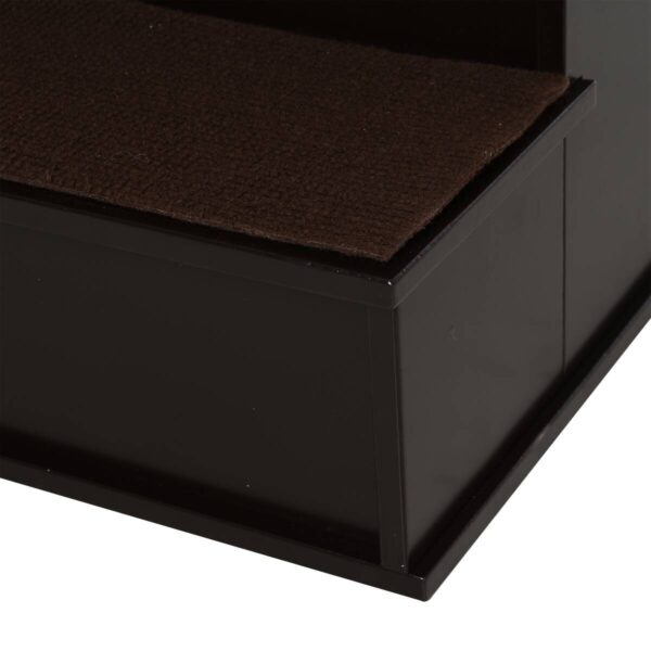 PawHut Haustiertreppe dunkelbraun MDF B/H/L: ca. 40x54,2x59 cm – Bild 4