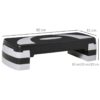 HOMCOM Steppbrett schwarz Kunststoff B/H/L: ca. 31x20x80 cm – Bild 2