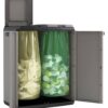 Keter Recyclingschrank Split Basic grau Kunststoff B/H/T: ca. 68x85x39 cm Keter Recyclingschrank Split Basic grau Kunststoff B/H/T: ca. 68x85x39 cm – Bild 3