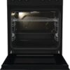 Gorenje Standherd 50cm mit Glaskeramikkochfeld GEC5A20BG schwarz B/H/T: ca. 50x85x59 cm – Bild 2